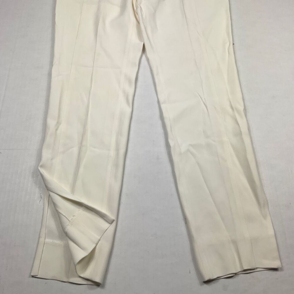Gucci Womens Sailor Ankle Pants Ivory Mid Rise Zip Up Trousers Size 42 IT 12 US - Picture 2 of 14